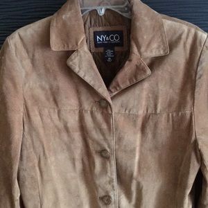 New York N Company Camel Suede Jacket